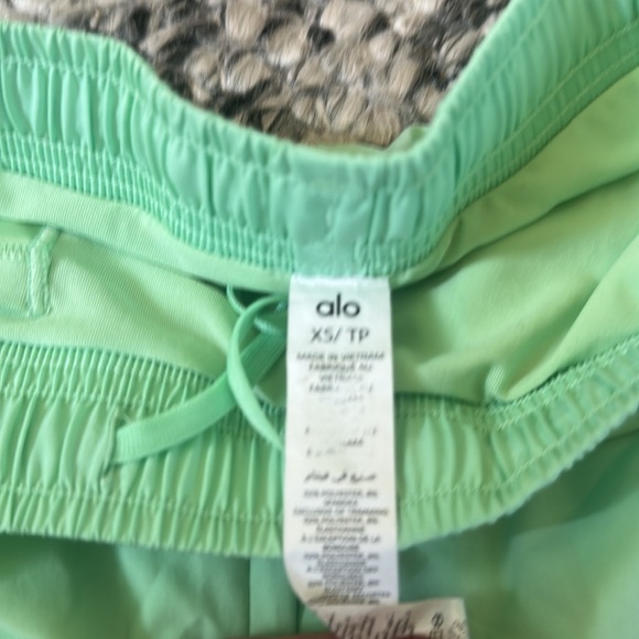 ALO Yoga Mint Green Athletic Shorts - Picture 2 of 4